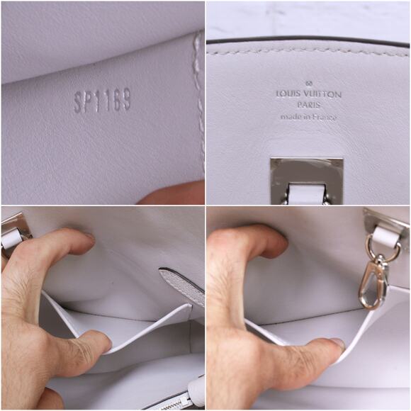 Louis Vuitton Mira MM White Taurillon Satchel Crossbody and Shoulder Purse A4780 - Picture 2 of 11